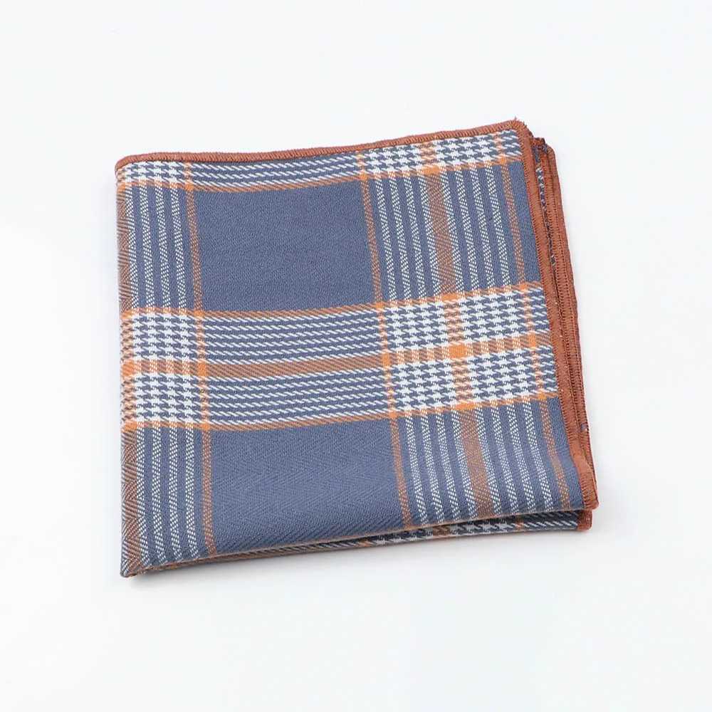 High Quality Cotton Plaid Hankerchief Scarves Business Suit Hankies Casual Mens Pocket Square Chest Towel Accessories GiftX240921