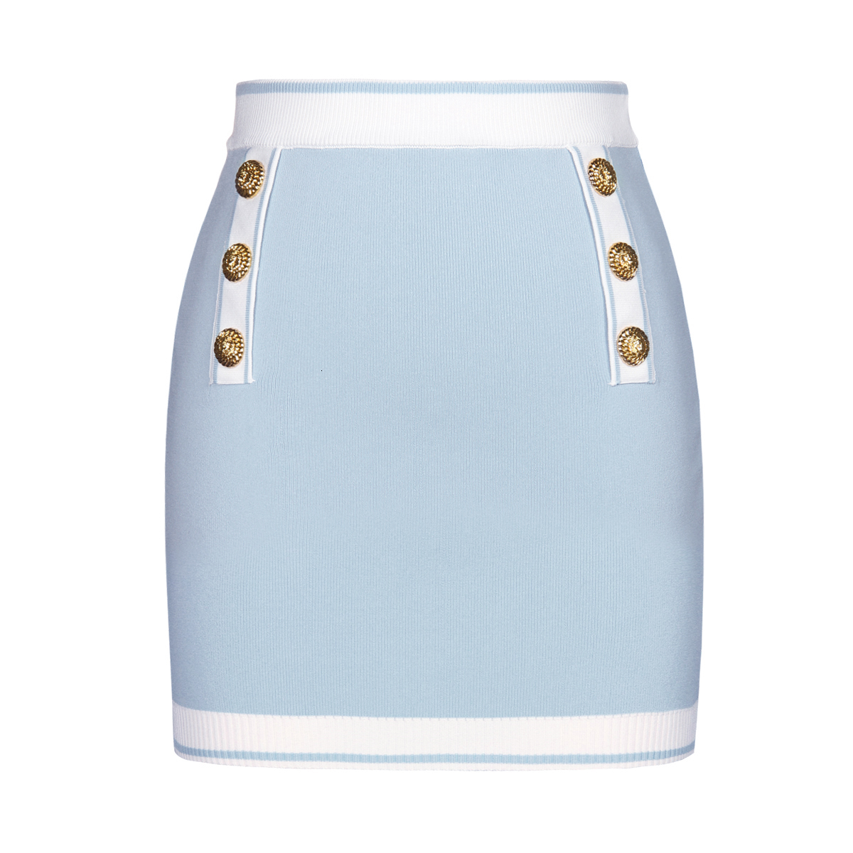 SML Spot 2024 Summer New Women's Classic Knitted Simple Internet Popular Versatile Celebrity Woolen Skirt