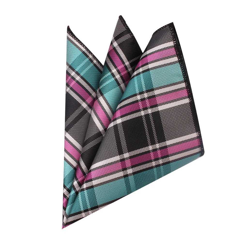 Men Pocket Square Suits Hanky For Men Plaid Mens Handkerchiefs Casual Suit Square Handkerchief Towels For Party 23 cm x 23 cmX240921
