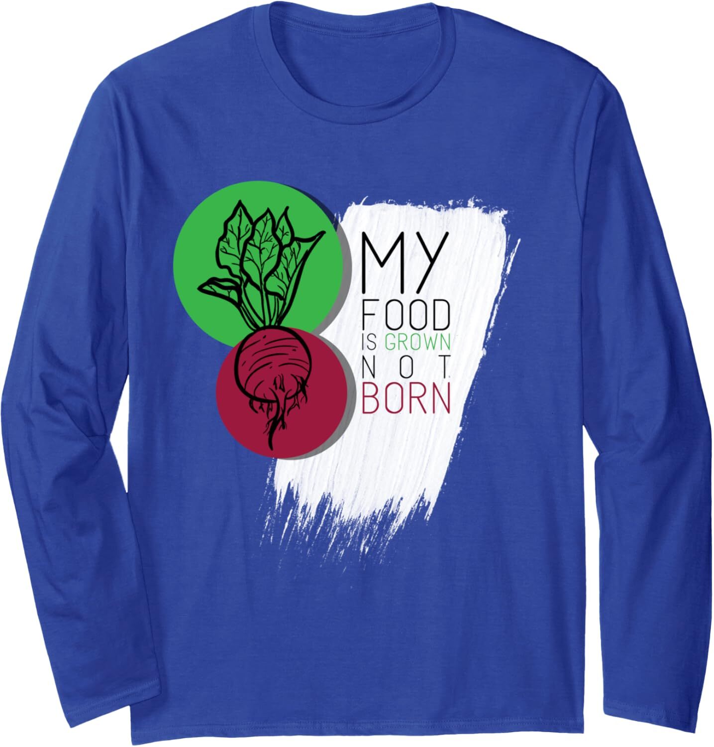 Long Sleeve Shirts for Men sweatshirt My Food Is Grown Not Born egan Animal Lover Gift Long Sleeve Tee Streetwear Casual tops clothes