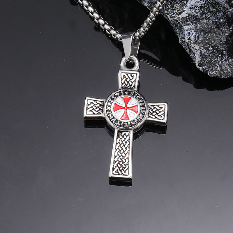Personality hip hop titanium steel male pendant minimalist cross fashion stainless steel necklace Free shipping