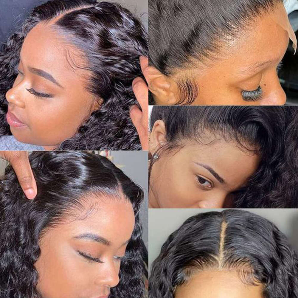 Deep Wave 200 Density Frontal Hd Lace Front Wig Human Hair Moxika