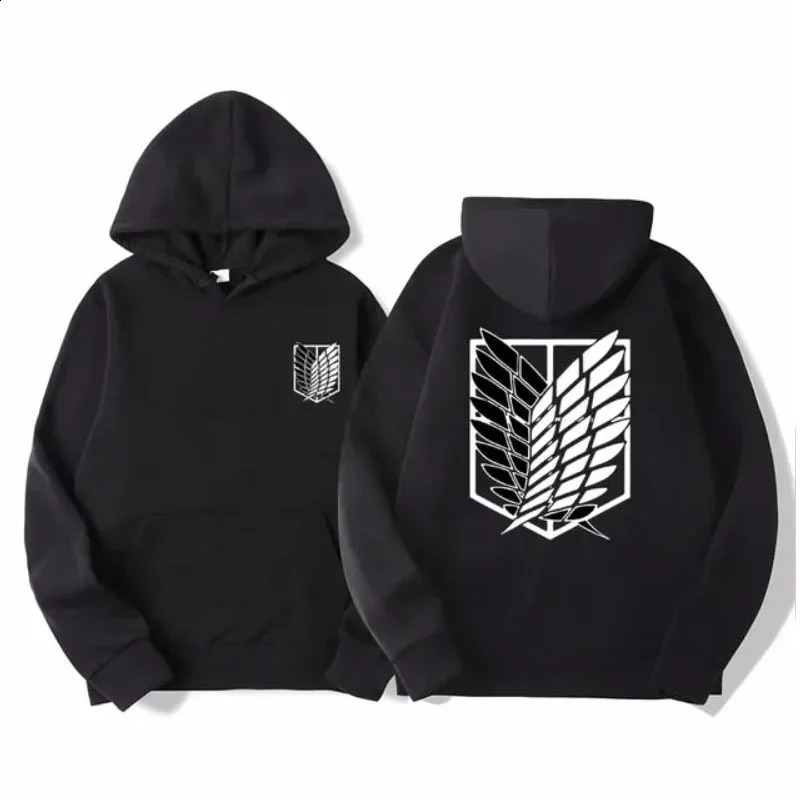 Attack on Titan Mens Hoodie Anime Hoodies Men Women Streetwear Pullover Harajuku Shingeki no Kyojin Sweatshirt Clothes 240915