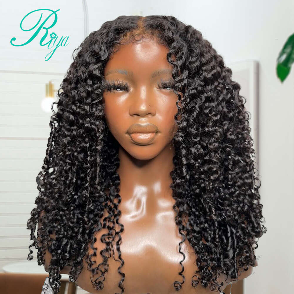 Burmese 13x4 Front Wig With Edges Deep Curly 13x6 Lace Frontal Wigs For Women 250% Remy Human Hair