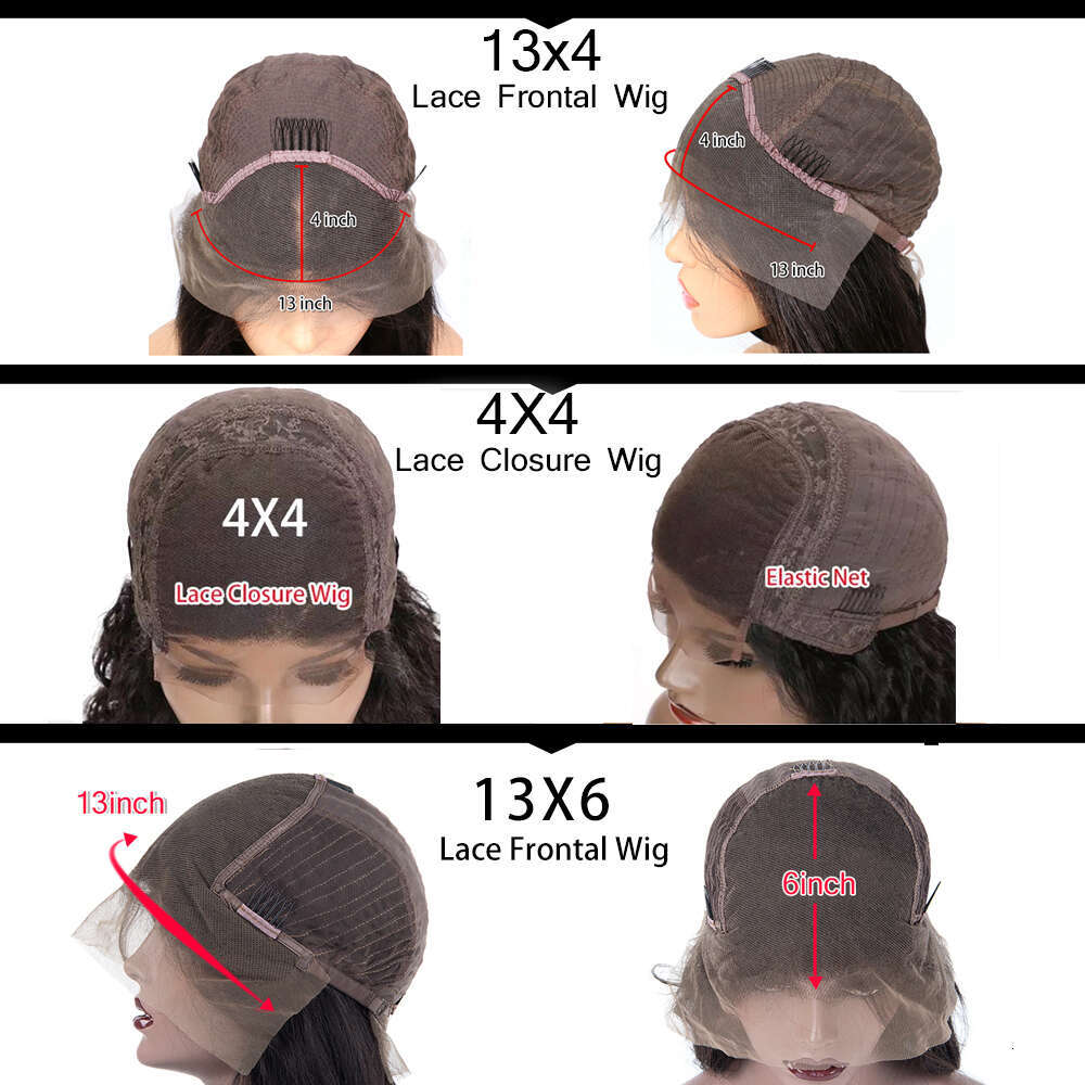 New Trend Loose Wave With Curly Baby Invisible Transparent 13x6 Deep Lace Frontal Human Hair Wigs for Black Women