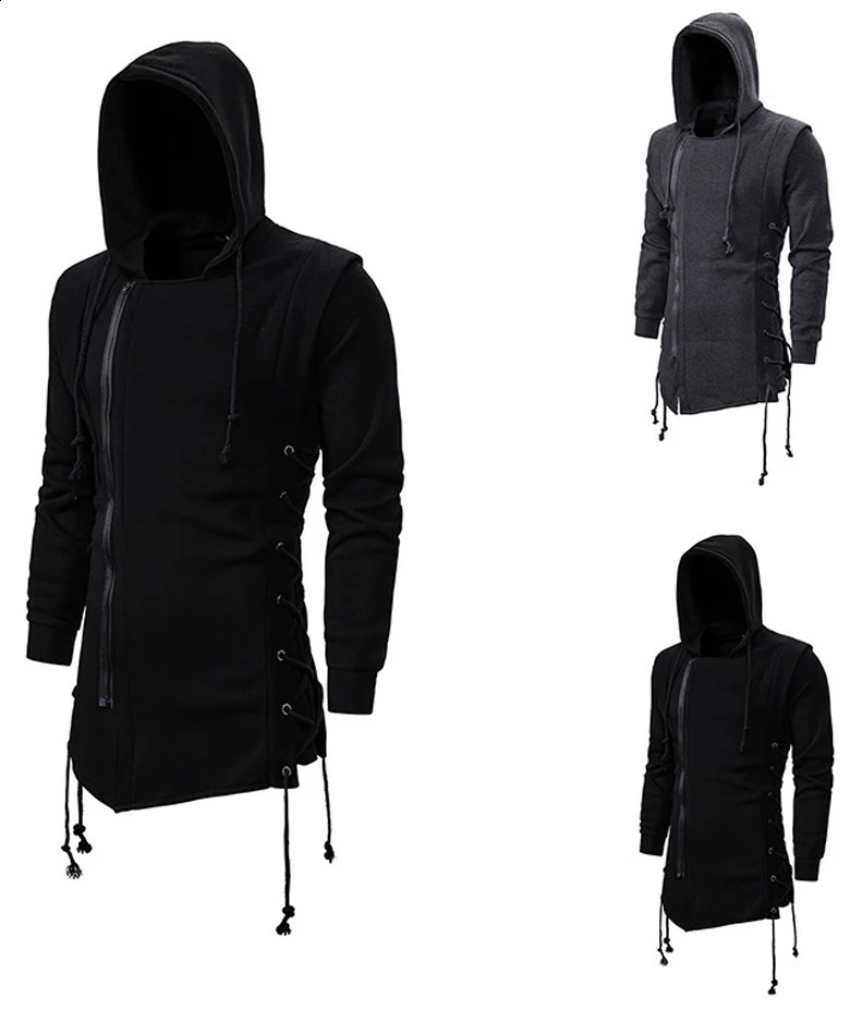 Mens brushed hoodie street hoodie mens sportswear hip-hop mens loose hoodie 240919