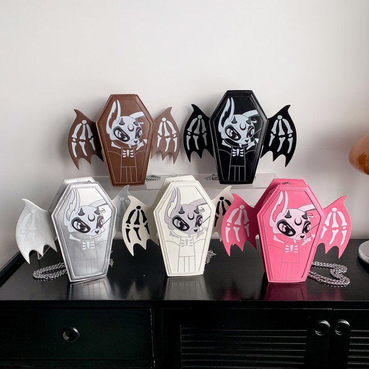 Designers Bag Coffin And Sweet Cool Bat Wing Personalized Chain Halloween Funny Ghost Shoulder Bag