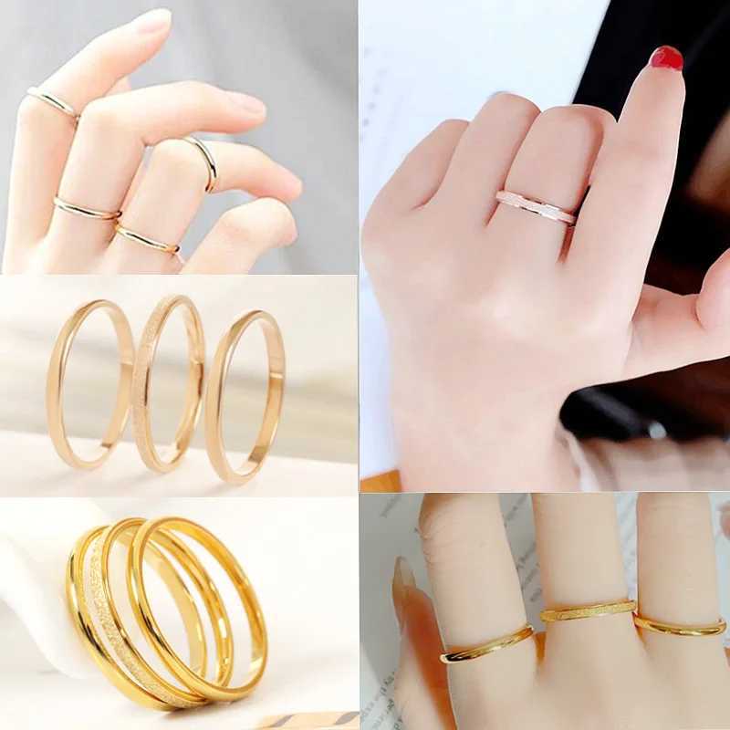 2024 Luxury Couple Rings Titanium Steel Frosted Ring Women Romantic Engageme Wedding Party Jewelry FemaleX240921