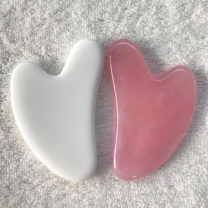 Gua Sha Scraper Board Massagers Natural Resin Jade Stone Guasha Skin Care Beauty Spa Massage Tool For Face Neck Body 240911