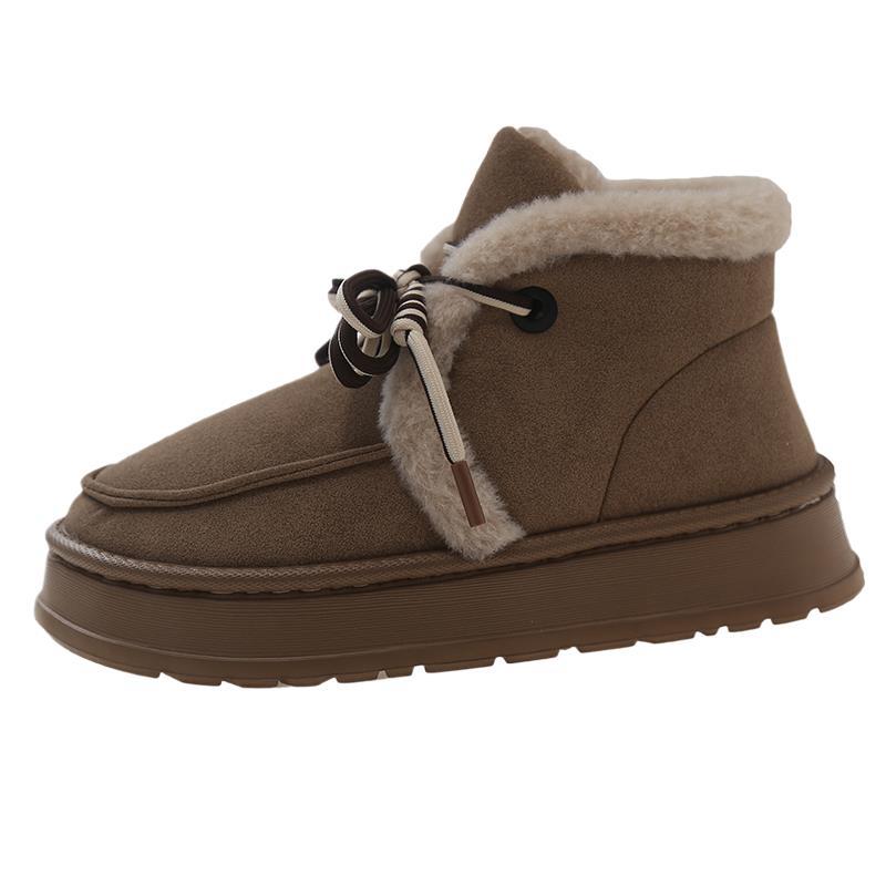 Designer Shoes In Black White 2024 New Free Shipping Khaki Brown Black Snow Boots Comfortable And Warm Thick Bottom With Veet