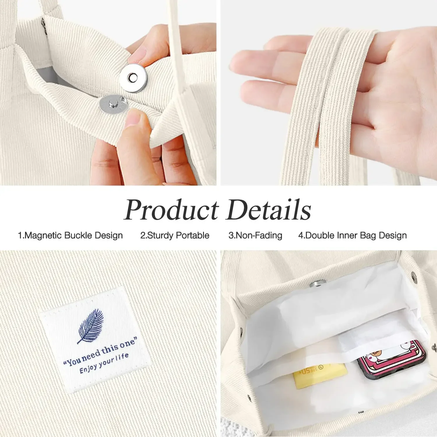 Large Capacity Tote Bags for Ladies Simple TLXT Striped Handbags for Daily Travel Use Fluffy Shopping bags for Women Girls