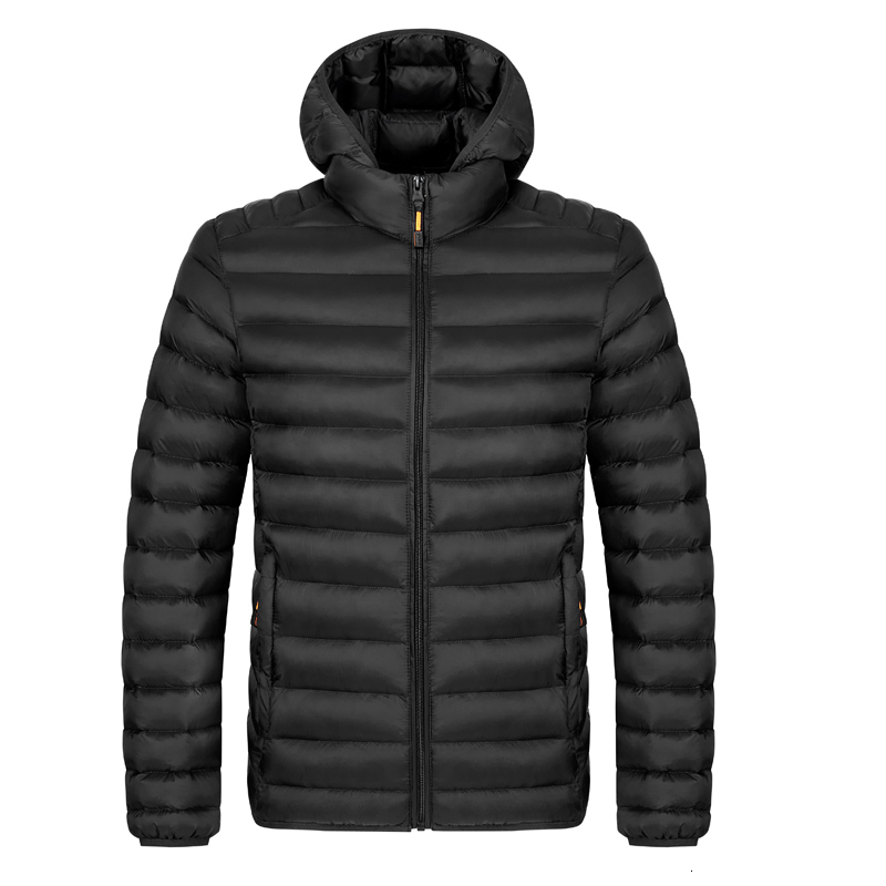 2024 Men Autumn Thick Warm Waterproof Solid Hooded Jacket Coat Winter Casual Brand Windproof Outwear Parkas Jackets Male