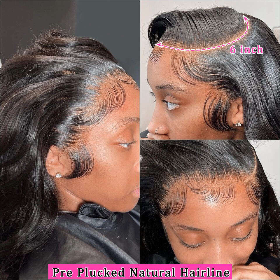 13x4 Body Wave Front 360 Frontal Wig Brazilian Remy HD Transparent 13x6 Lace Wigs For Women Human Hair Mamushow