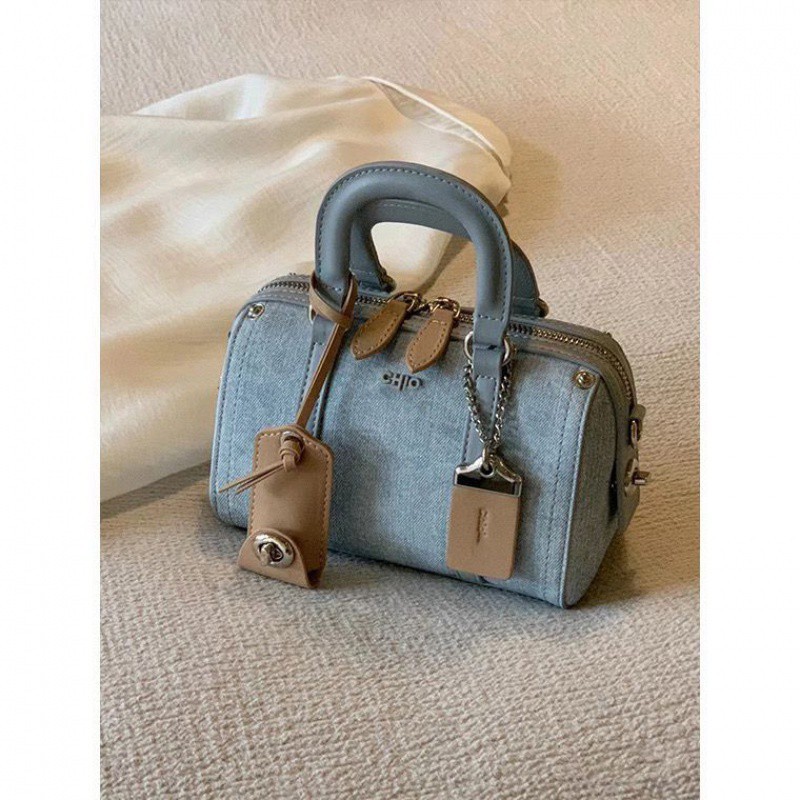 New 2025 Denim Boston Bag: Stylish French Handheld & Crossbody Shoulder Bag For Women New Free Delivery Designer Bag