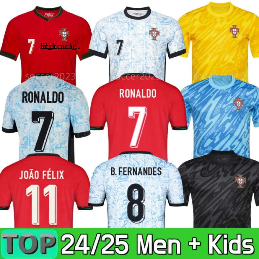 2024 Euro Cup Portuguesa soccer jerseys RONALDO JOAO FELIX PEPE BERMARDO B.FERNANDES camisa de futebol 24 25 Portugal J.MOUTINHO football shirt Men Kids kit
