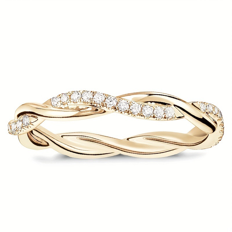 European and American rings women's silver gold rose gold cross ring jewelry Free shipping