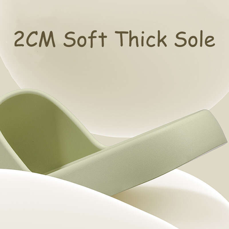 Thick Platform Pillow Slippers Women Lightweight Soft Sole Cloud Slides Woman 2024 Summer Non Slip Beach Sandals Eva Flip ps