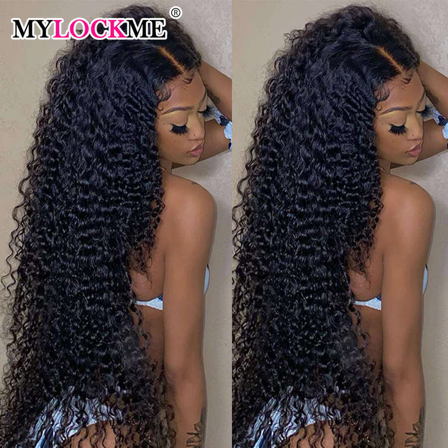 Deep Frontal Wigs For Women Curly 13x4 13x6 Wet And Wavy Water Wave Lace Front Human Hair Wig