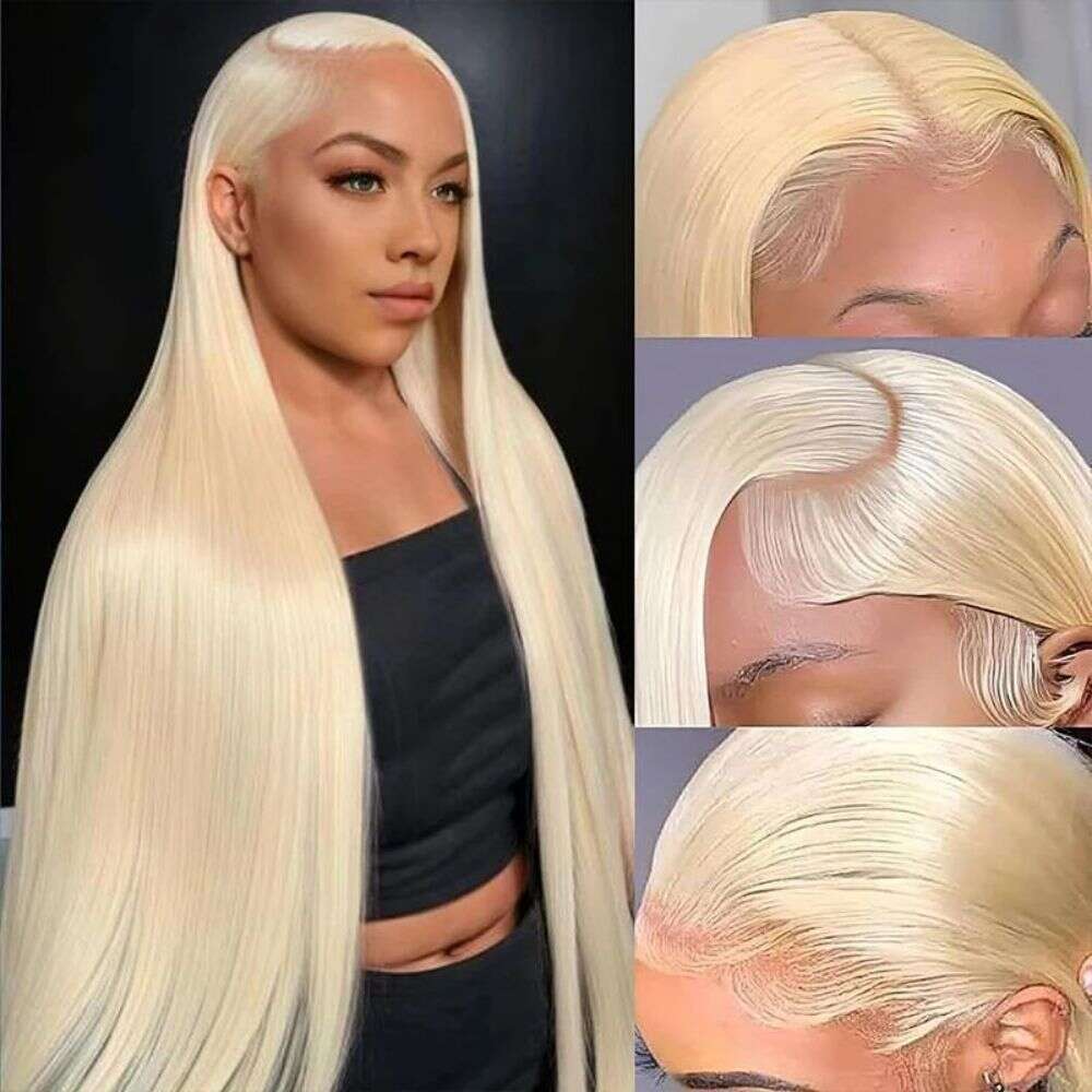 613 Honey Blonde Straight Hd Frontal Wig 200 Density Brazilian Colored 13x4 Lace Front Human Hair Wigs For Women