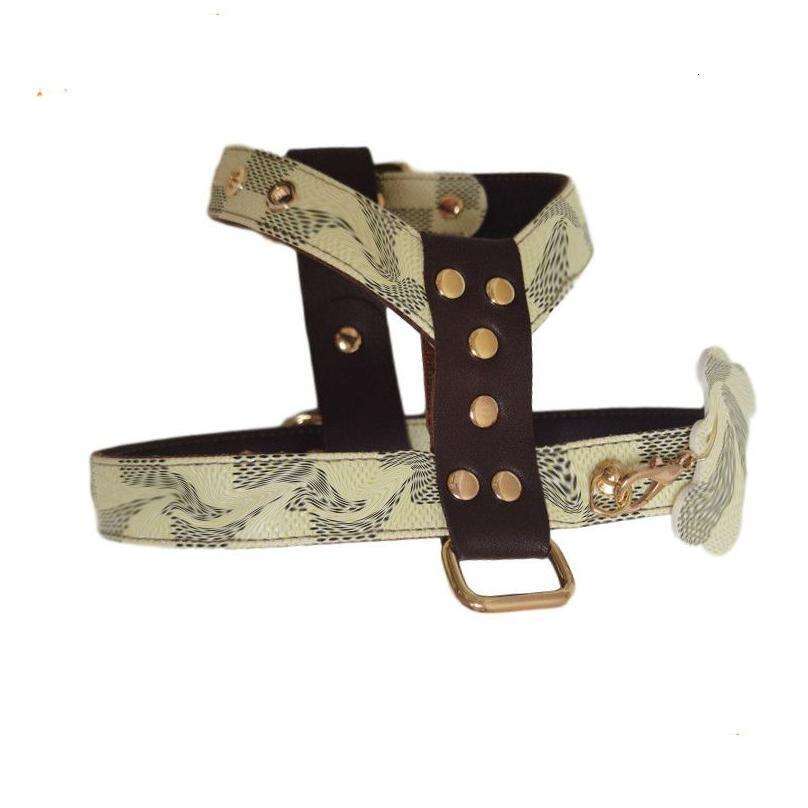 Baroque Harnesses Ins Fashion Durable Leather Pets Harness