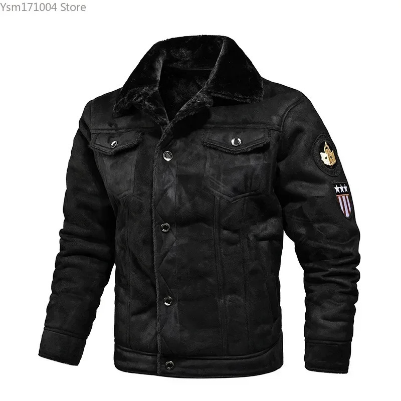 Winter Men's High-Quality Male Wool Thicken Warm Coat Youth Fashion Casual Chamois Leather Jacket Men Clothing