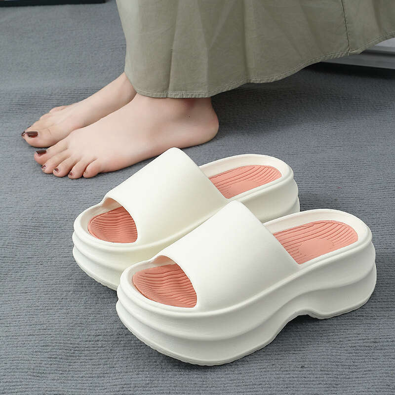 Thick EVA 2024 New Summer Women's Wear Home Platform Sandals Fashion Outwear Non Slip Elevated Slippers Women