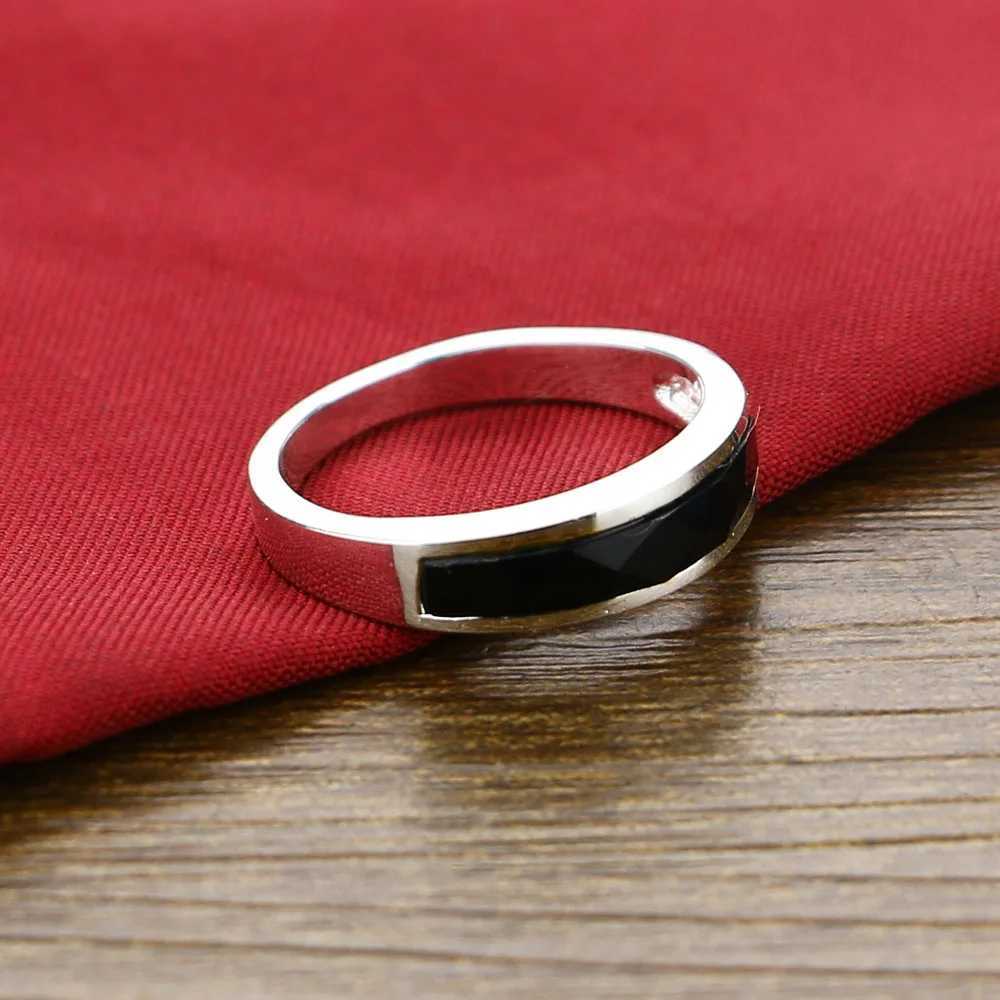 Couples Ring Women Men 925 Sterling Silver Jewelry Agate Rings for Women Lover Banquet Ring Fashion Jewelry GiftX240921