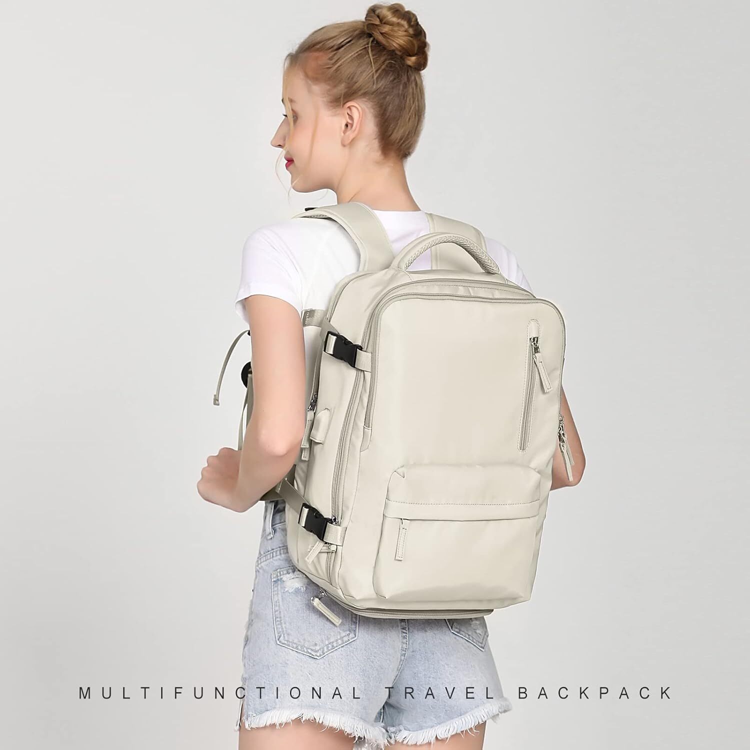 Large Travel Carry on Flight Approved Laptop Work Business Backpack for Women Men