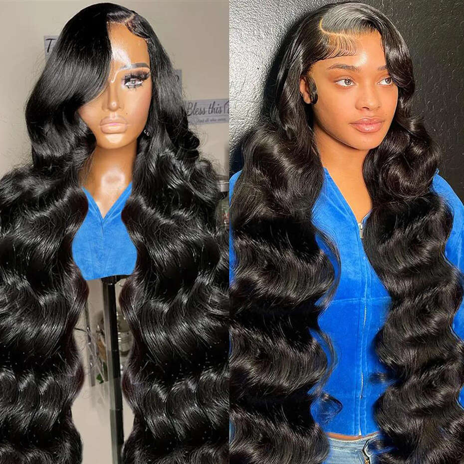 32 34inch 13x4 13x6 Body Wave Front Wig 180% Pre Plucked Human Lace Frontal Wigs For Women Jarin Hair