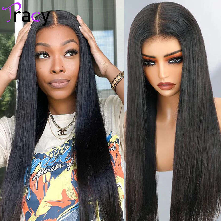 Tracy Bone Straight Wigs Wear And Go Glueless Human Hair Pre Cut 4x6 Hd Lace Closure Wig