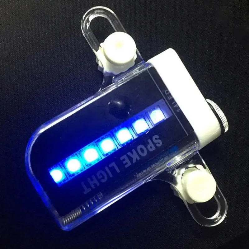 Waterproof Road Bike Bicycle Wheel Tire Stem Rim Decor Cycling LED Spoke Light Lamp Bicycle Accessories Bike Lights 240921