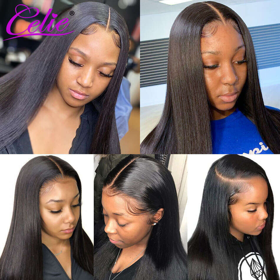 Celie Straight For Women 5x5 Closure Ready To Go Front Human Hair Wigs 13x4 HD Lace Frontal Wig