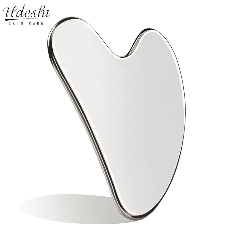 Stainless Steel GuaSha Scraping Face Care Lifting Massage Tools Anti Wrinkle Skin Tighten Cooling Cellulite Massager Tool 240911