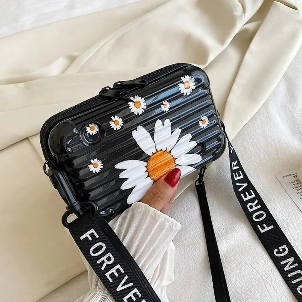 Hard Shell Square Box Bag Portable Cosmetic Bag TLXT Storage Case Shoulder Bag Travel Organizer Phone Bag Travel Make Up Bag