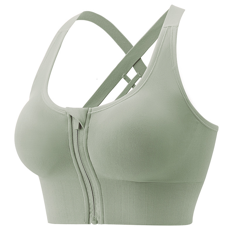 New Solid Color Sports Cross Back Removable Chest Pads Breathable Yoga Fiess Top Wear Bra For Women
