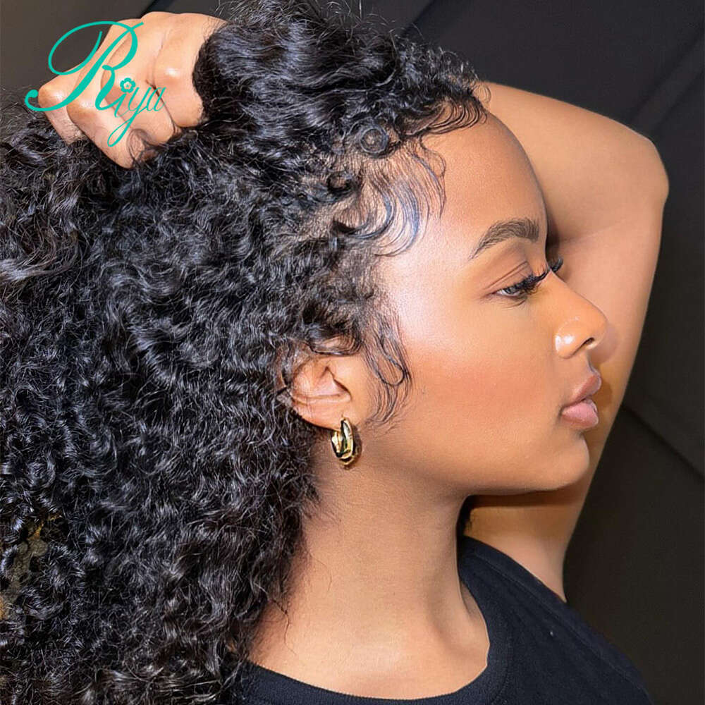 Burmese 13x4 Front Wig With Edges Deep Curly 13x6 Lace Frontal Wigs For Women 250% Remy Human Hair