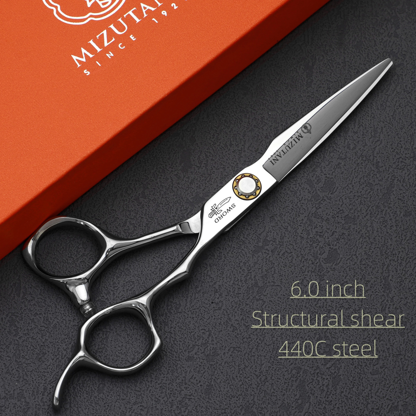 MIZUTANI Professional hairdressing scissors thinning shears 440C steel Machines for cutting hair 6.0 inch Barbershop accessories 240914