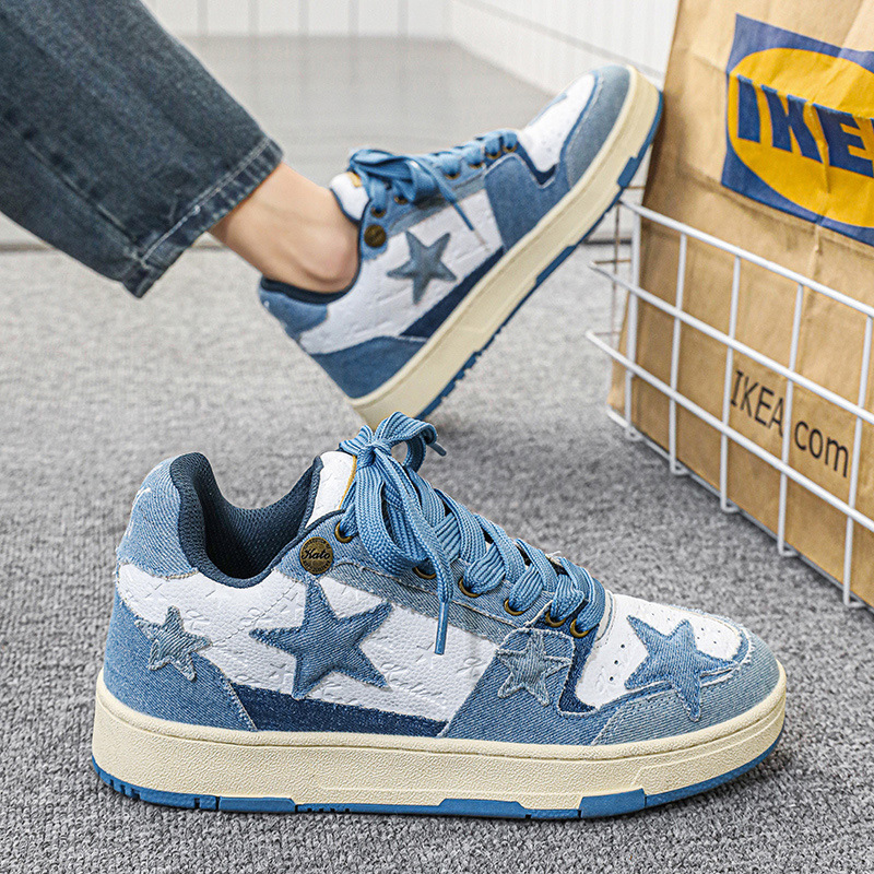 2024 Designer Men Women New White Casual Winter Platform Star Shoes Breathable Mens Womens Sneakers Trainers Skate