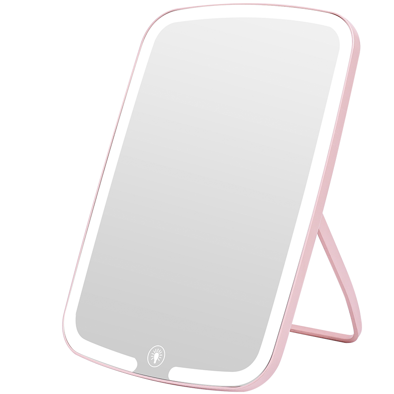 Factory direct LED make-up mirror rotatable desktop mirror desktop beauty mirror dormitory carry-on make-up mirror