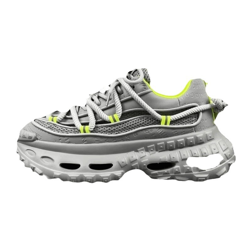 2024 New Free Shipping Men's Shoes Running Shoes Sports and Leisure Shoes White Grey Black Trendy Fashion Thick Bottom Dad Shoes Height Increase 