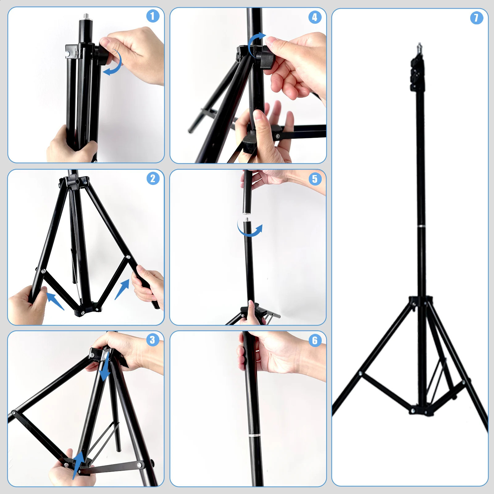 2024 RGB Ring Tripod Stand Holder for Phone Photography & Makeup, 3 Modes, Dimmable LED Circular Fill Light dh910320090