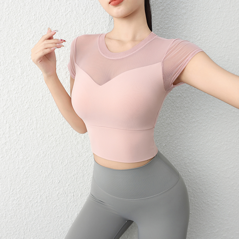 New Arrival Slim Fit Short Sleeves / High Quality Sexy Crew Neck Crop Top For Women
