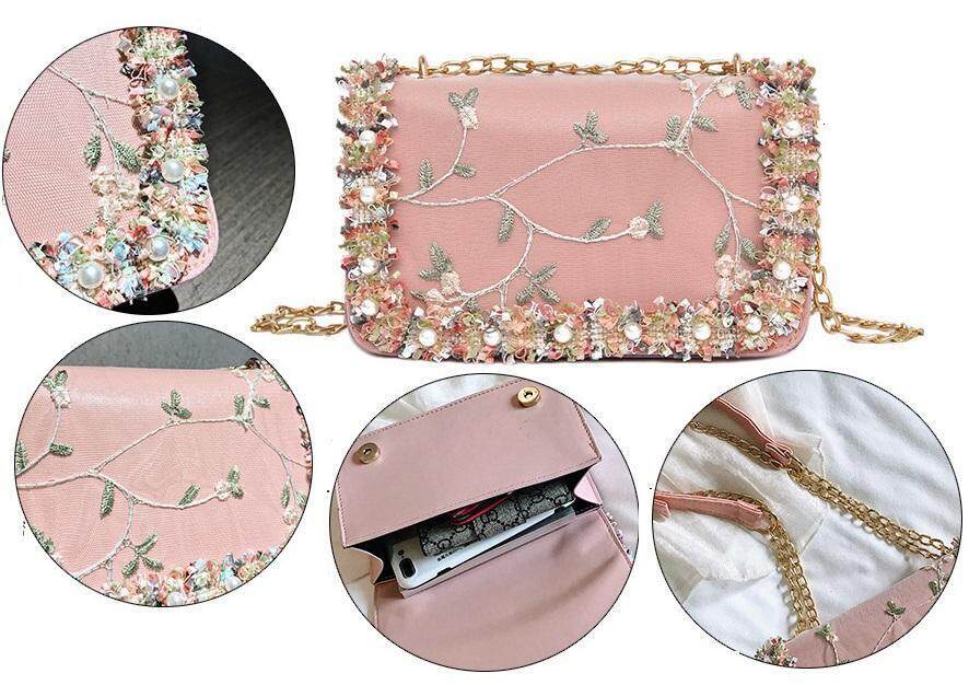 Dawaar Pearl ral Sg Shoulder Bag Dinner Event Handbag Beg Wanita 9R4