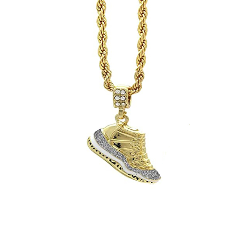 New Basketball Necklace Hip Hop Cuban Men's Accessories Vintage Necklace Free shipping