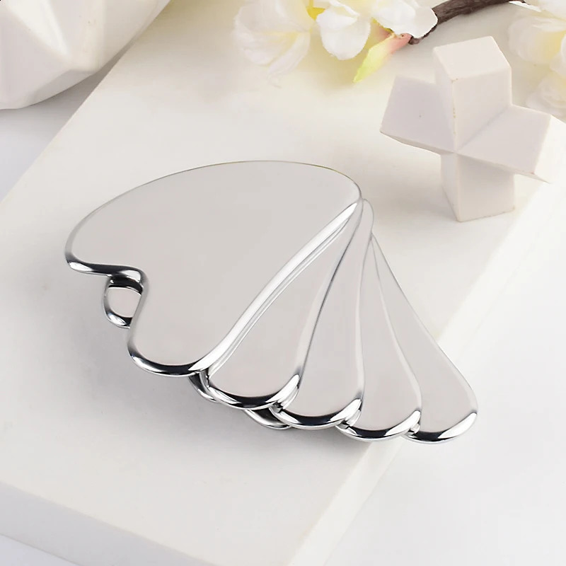 Stainless Steel GuaSha Scraping Face Care Lifting Massage Tools Anti Wrinkle Skin Tighten Cooling Cellulite Massager Tool 240911