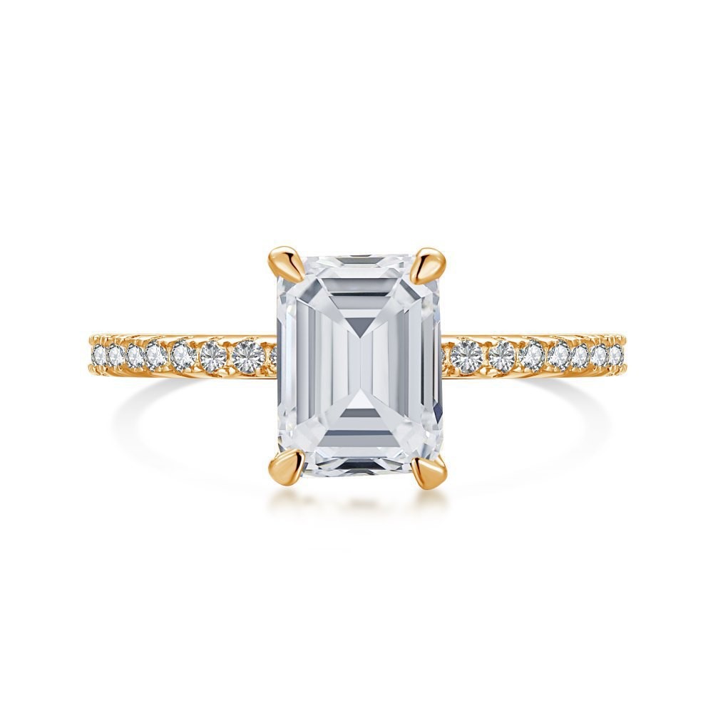 Cross-border hot series s925 sterling silver ring collection of European and American fashion light luxury ice cut high-carbon diamond ring explosion