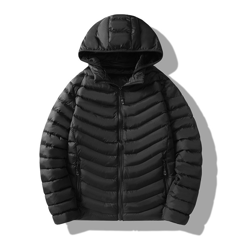 2023 New Autumn Winter Men Warm Waterproof Jacket Mens Casual Hooded Windproof Detachable Hat Parkas Coat Male