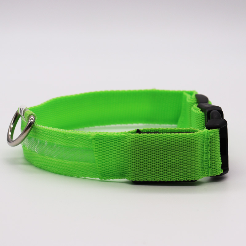 Halloween LED glow-in-the-dark ring pet light collar Cat dog collar Teddy Golden fur at night anti-lost supplies Battery version