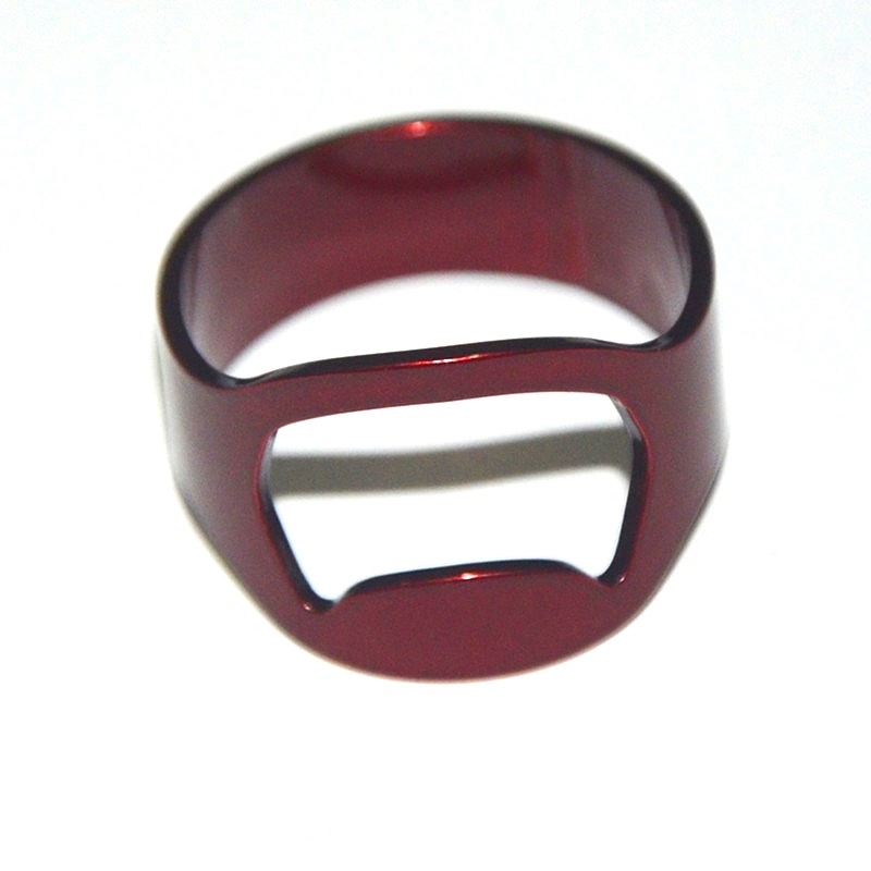 Stainless steel ring finger tablet wine bottle opener Soda drinker