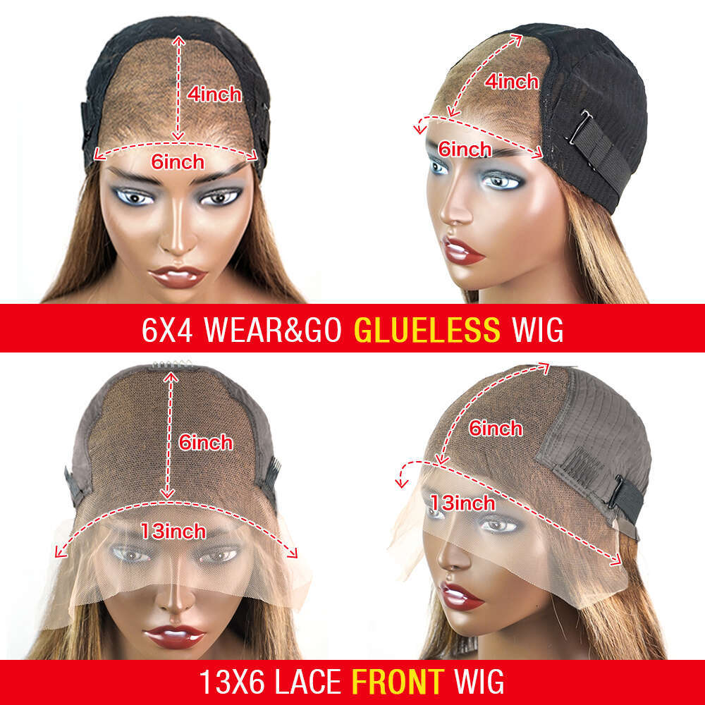 Highlight Glueless Wig Human Hair Ready To Wear Preplucked Curly Deep Wave Ombre Colored 13x6 HD Lace Frontal Wigs For Women 250
